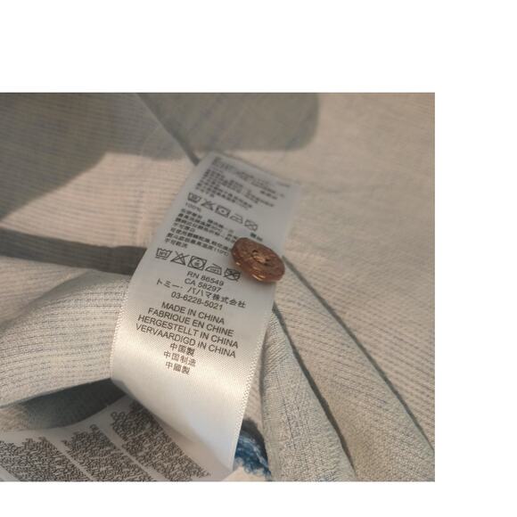 Tommy Bahama 100% Silk Hawaiin Short Sleeve Button Up Blue Shirt XXL - Picture 10 of 10